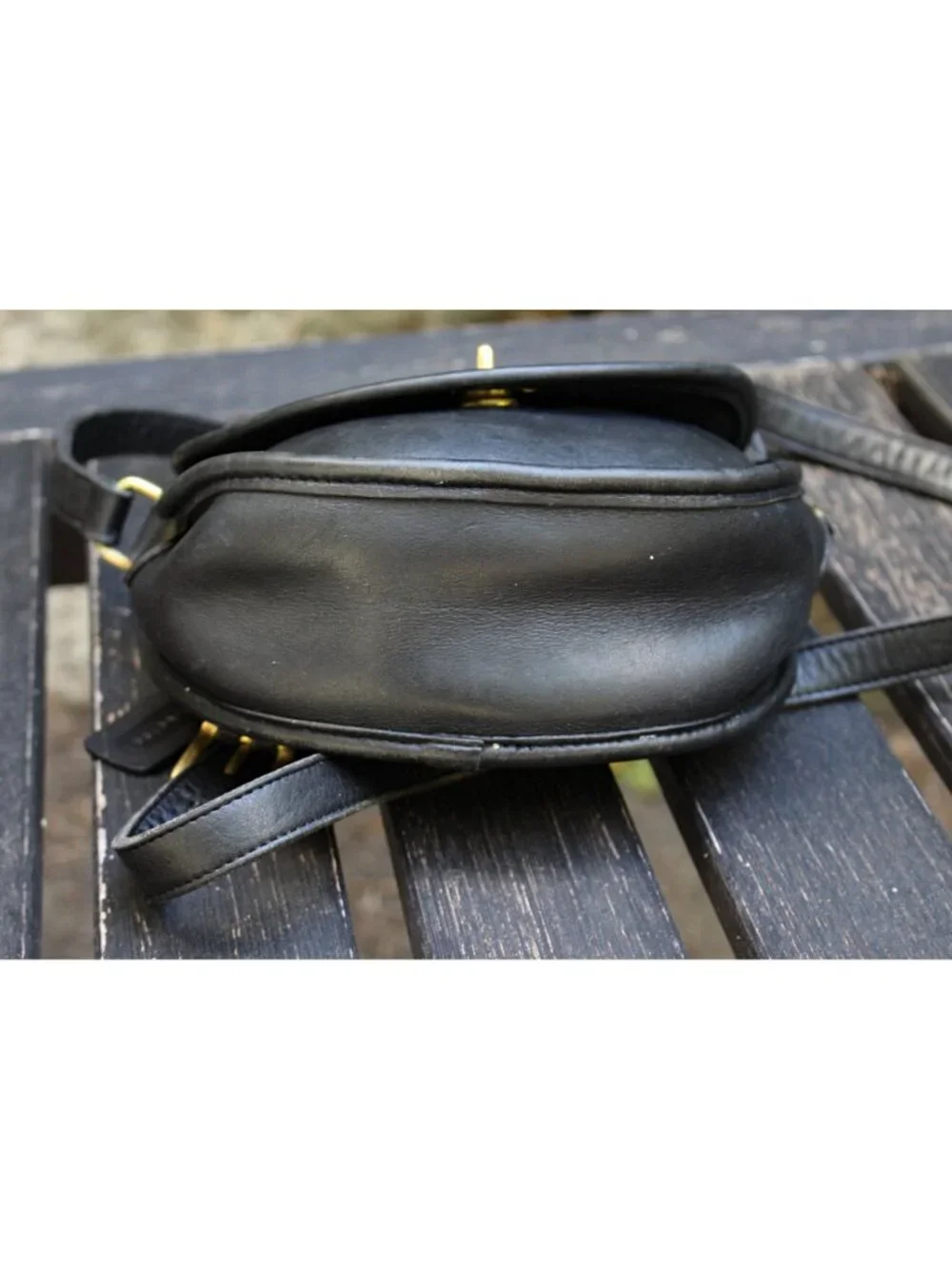 Coach Vintage - Watson Crossbody Bag 9981 in Black, USA 1995 + Hangtag - Picture 15 of 16